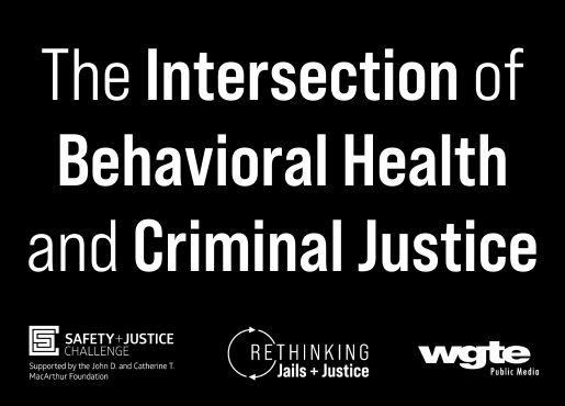 Rethinking Jails and Justice Intersection of Behavioral Health and Criminal Justice Podcast Episode Graphic in Black and White