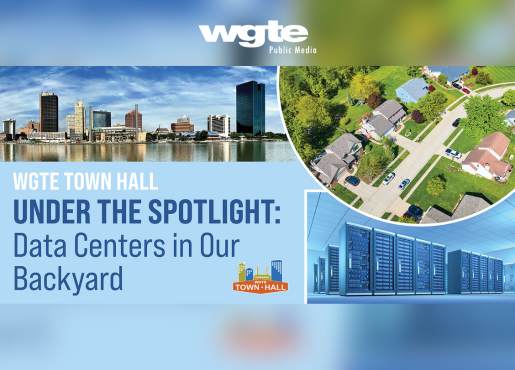 WGTE TOWN HALL LOGO AND GRAPHIC